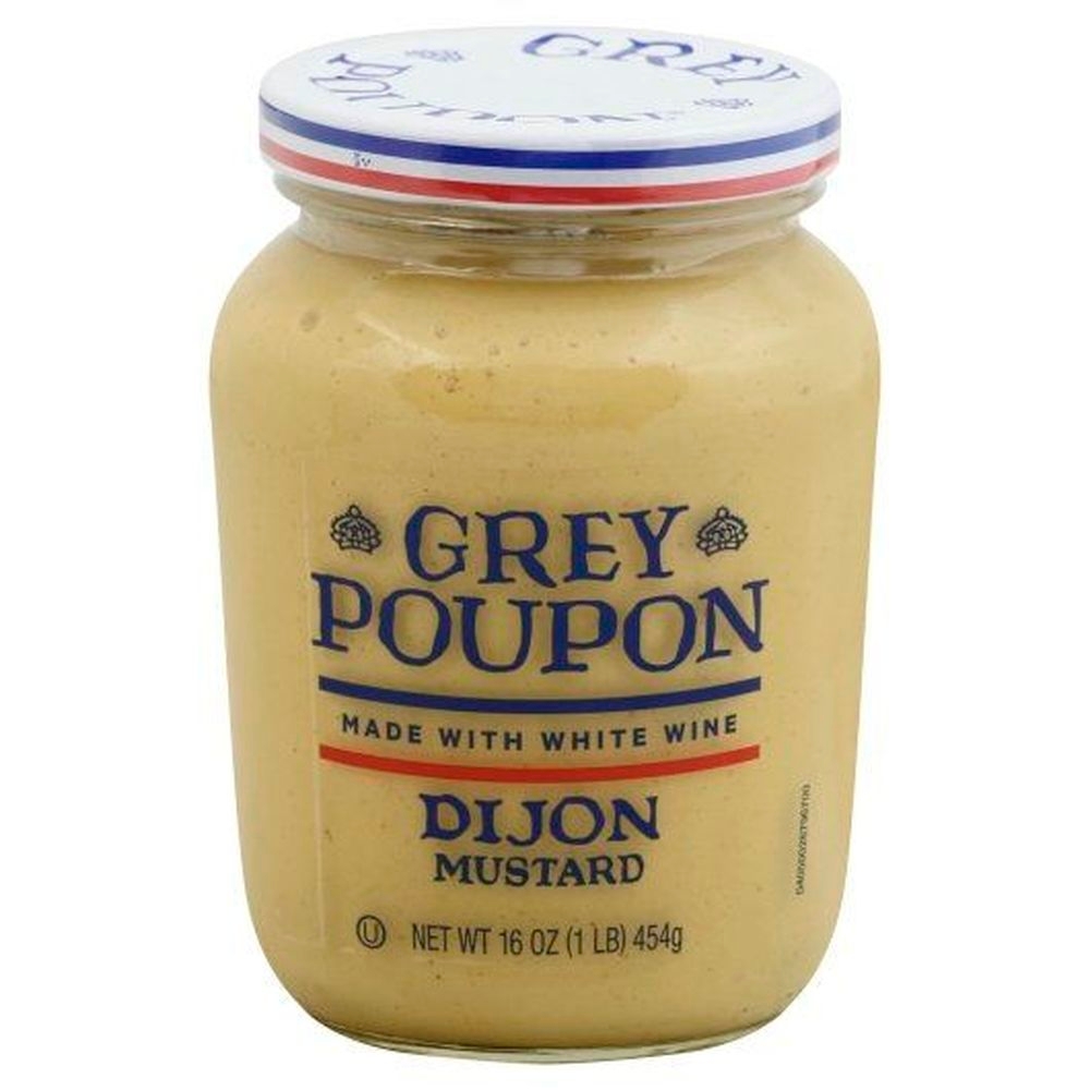Grey Poupon Dijon Wide Mouth Mustard, 16 Ounce Jar -- 12 per case