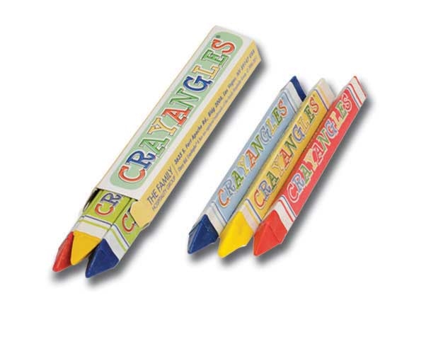 Lapaco Crayangel Triangular Crayon, 3 count per pack -- 500 per case