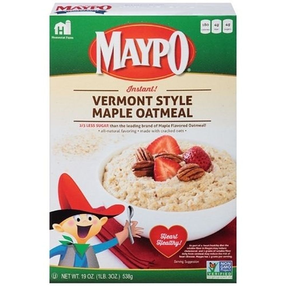 Maypo Instant Vermont Style Maple Oatmeal, 19 ounce -- 12 per case