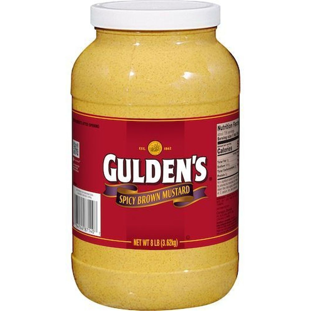 Guldens Spicy Brown Mustard, 128 Ounce -- 4 per case