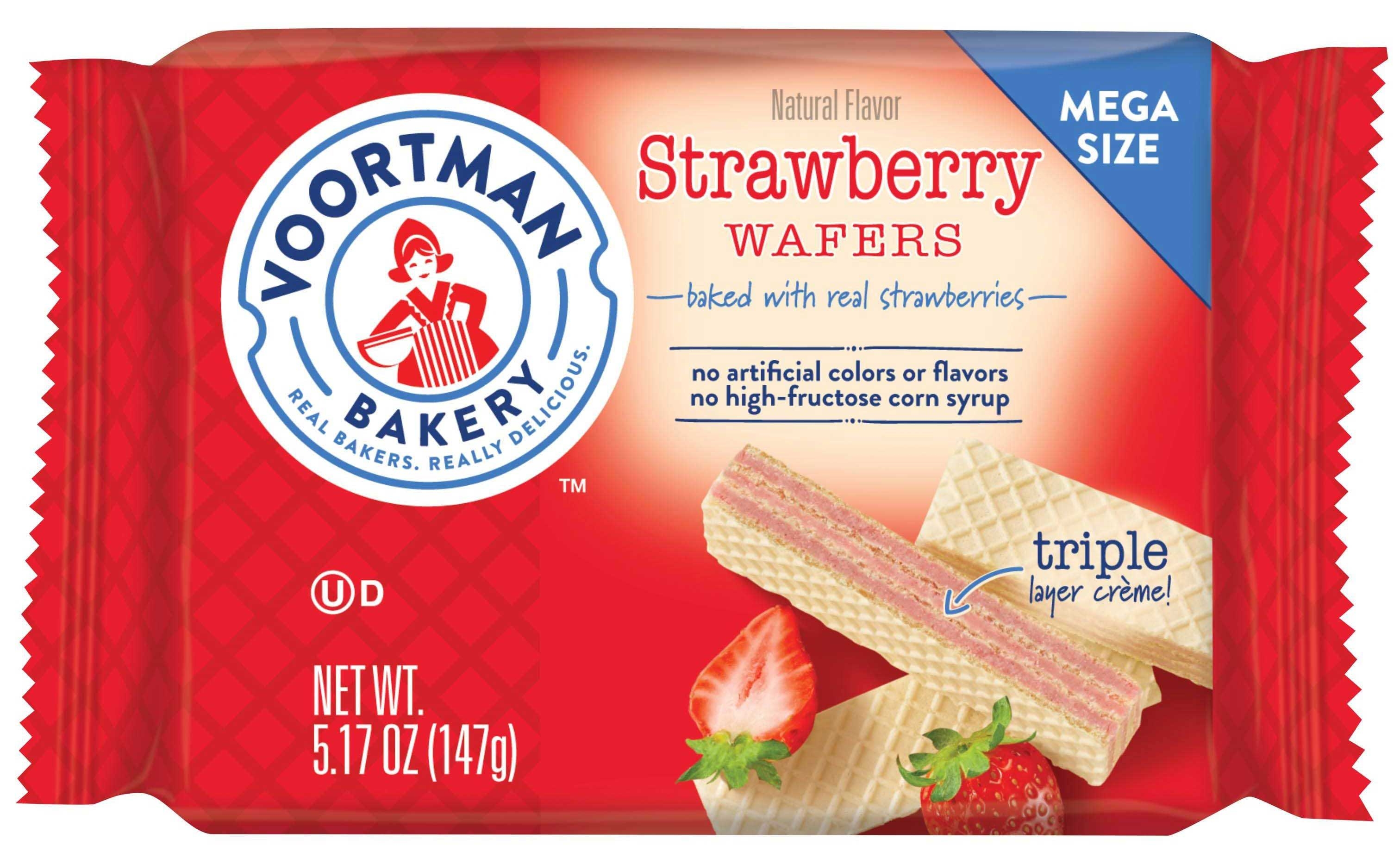 Voortman Bakery Strawberry Layered Wafer, 5.17 Ounce -- 54 per case