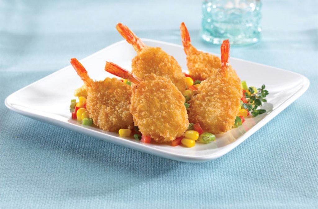 Mrs. Friday's Gold Pack Breaded Fantail Shrimp U/12, 2.5 Pound -- 6 per case