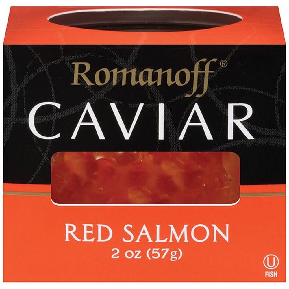 Romanoff Red Salmon Caviar, 2 Ounce -- 6 per case