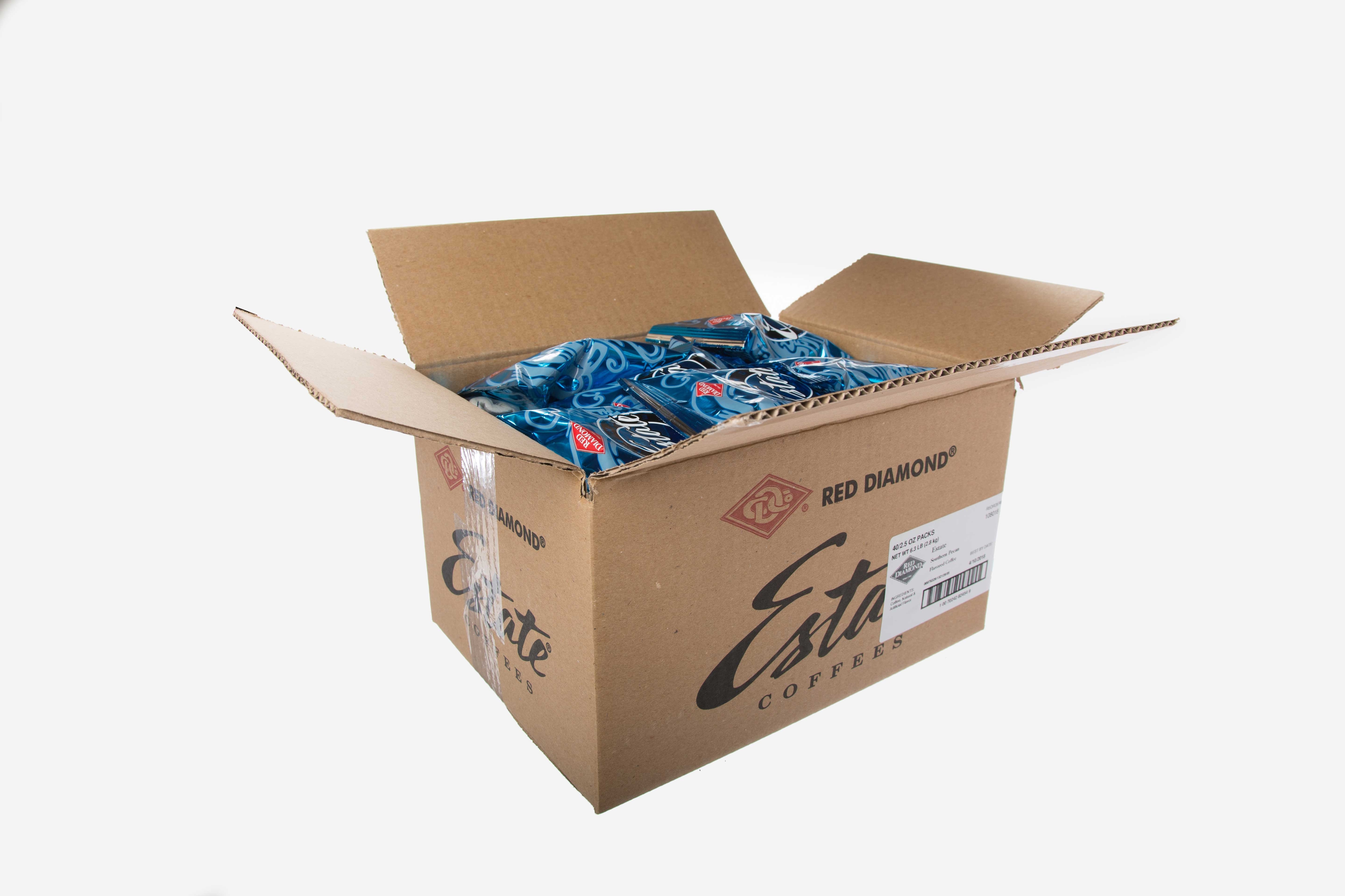 Red Diamond Estate Southern Pecan Flavored Coffee, 2.5 Ounce -- 40 per case.