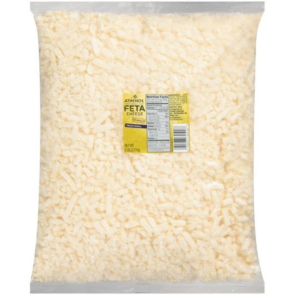 Athenos Crumbled Feta Cheese, 5 Pound -- 2 per case