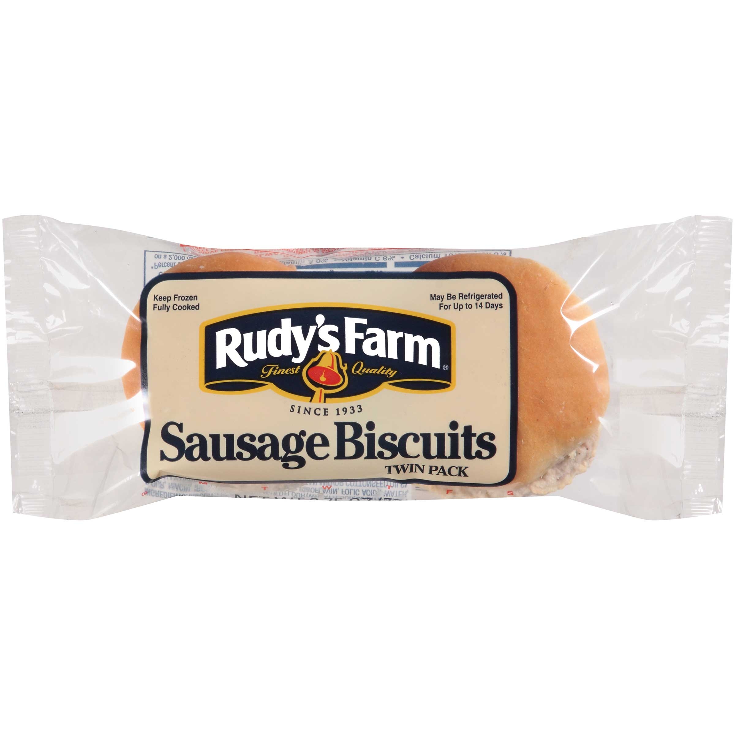 Rudys Farms Sausage and Biscuit Sandwich, 2.75 Ounce -- 60 per case.