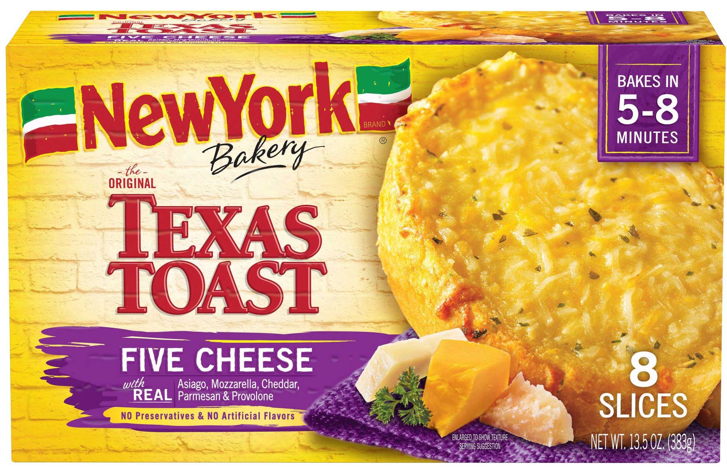 New York Bakery Five Cheese Texas Toast, 13.5 Ounce -- 12 per case