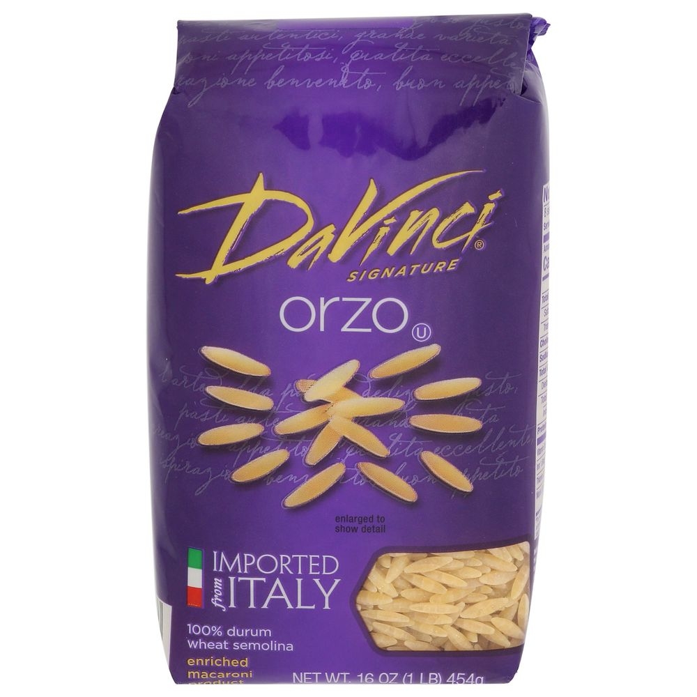Davinci Orzo Pasta, 16 Ounce -- 12 per case