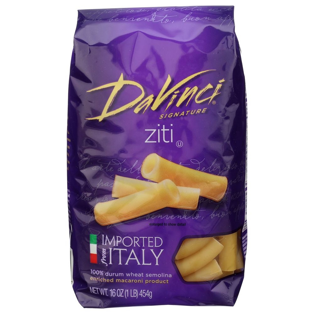 Davinci Cut Ziti Pasta, 16 Ounce -- 12 per case