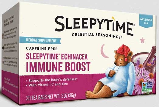 Celestial Seasonings Sleepytime Echinacea Immune Boost Wellness Tea, 20 tea bags -- 6 per case
