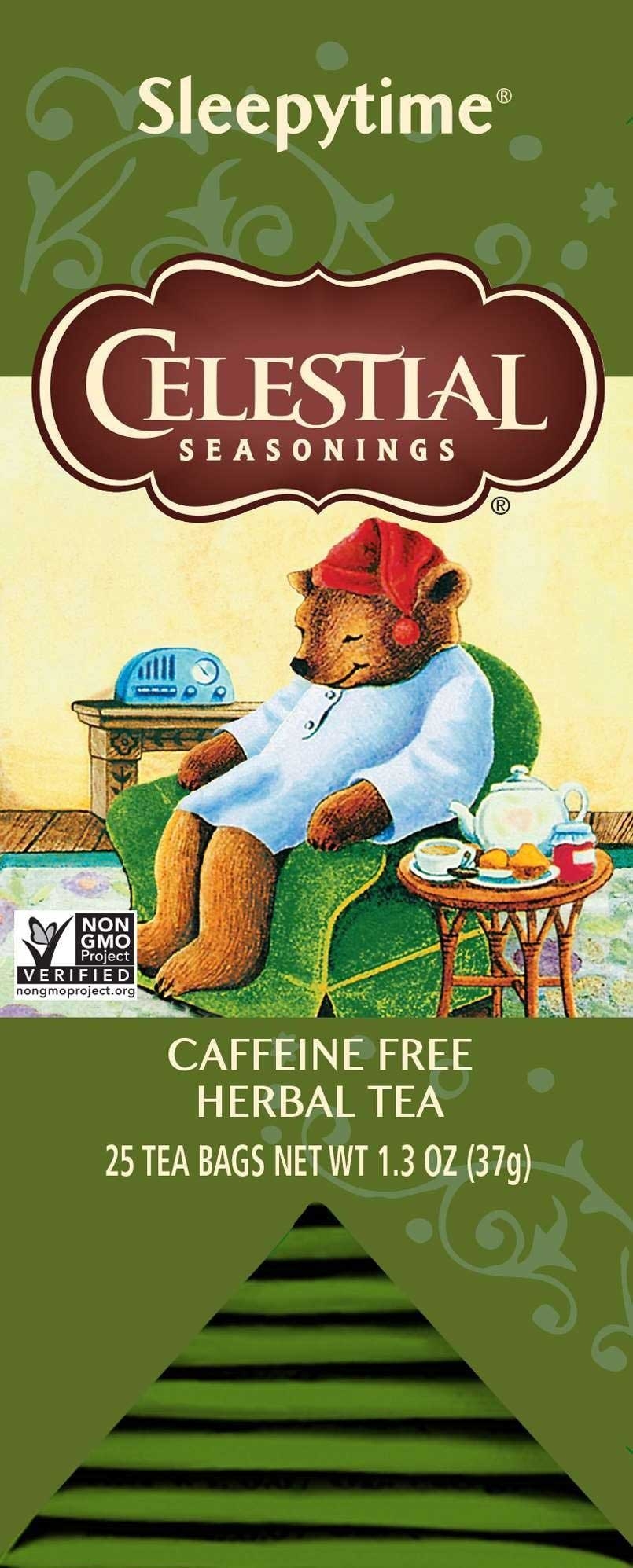 Celestial Seasonings Sleepytime Caffeine Free Herbal Tea - 25 tea bags per pack -- 6 packs per case
