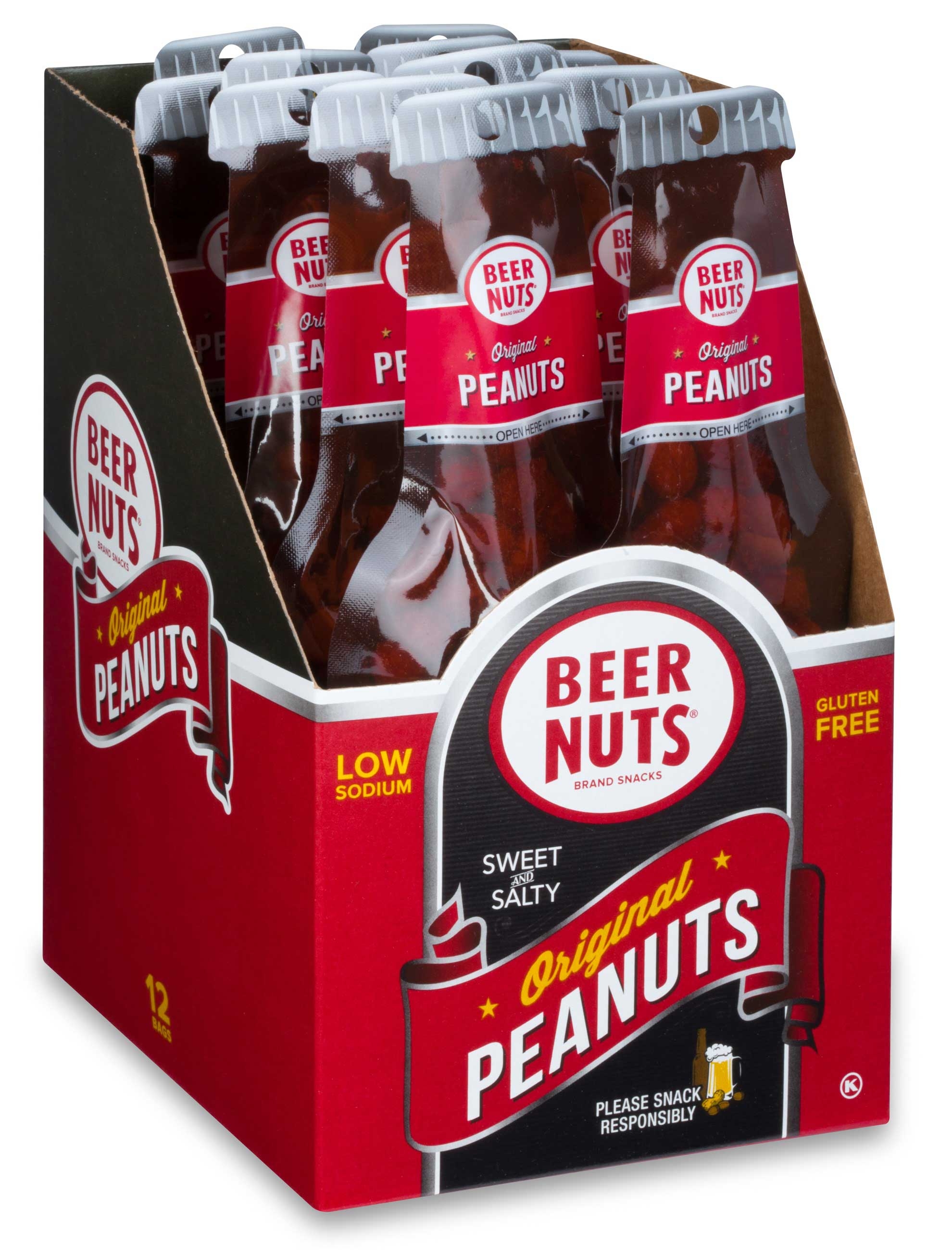 Beer Nuts Original Peanut Beer Bottle Bag, 1.75 Ounce -- 48 per case.