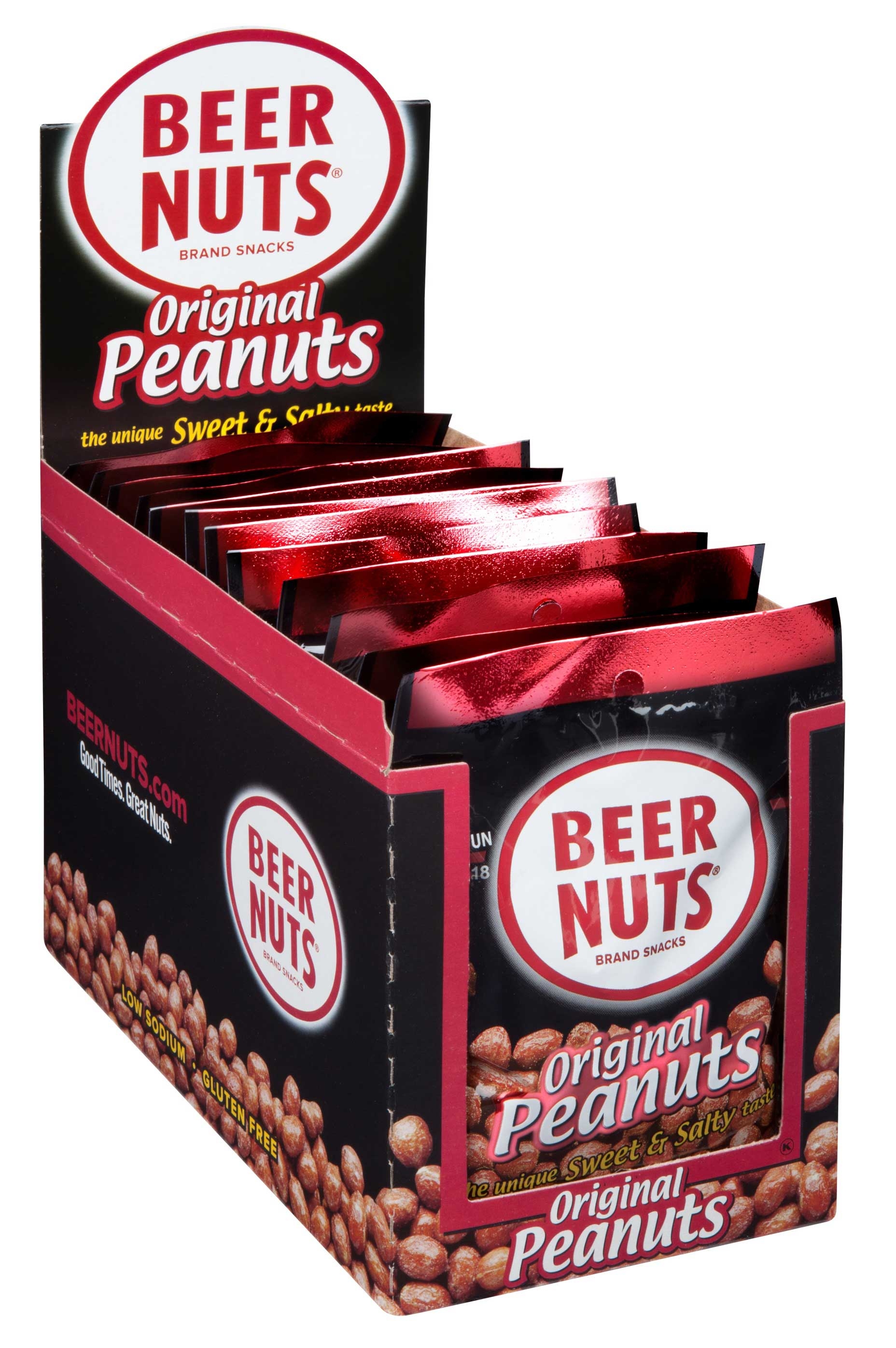 Beer Nuts Original Peanut, 3 Ounce - 12 per pack -- 48 packs per case.