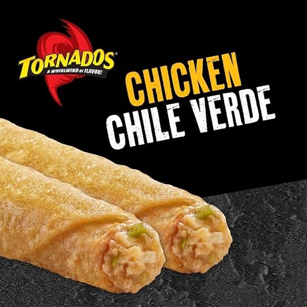 Tornados Chicken Chile Verde Taquito, 3 Ounce - 24 per case