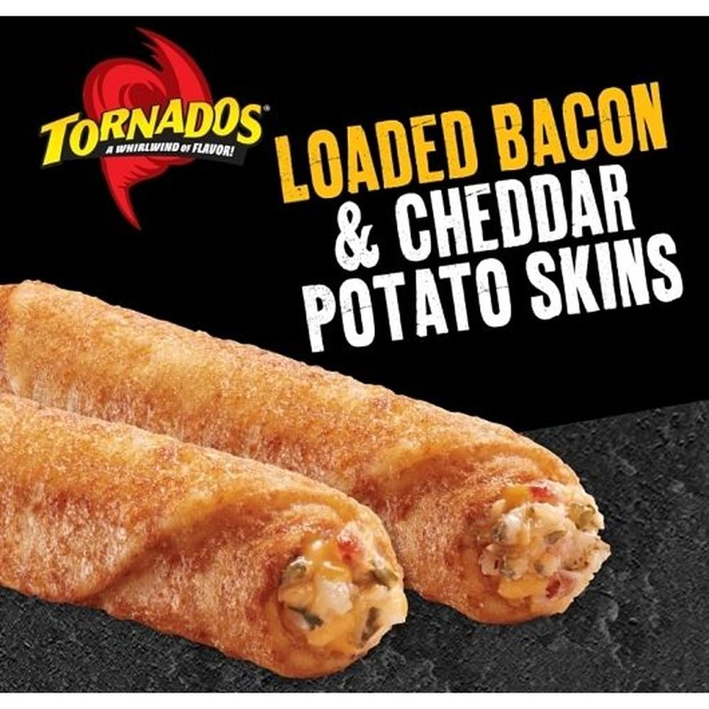 Tornados Bacon and Cheddar Loaded Potato Skins, 3 Ounce -- 24 per case