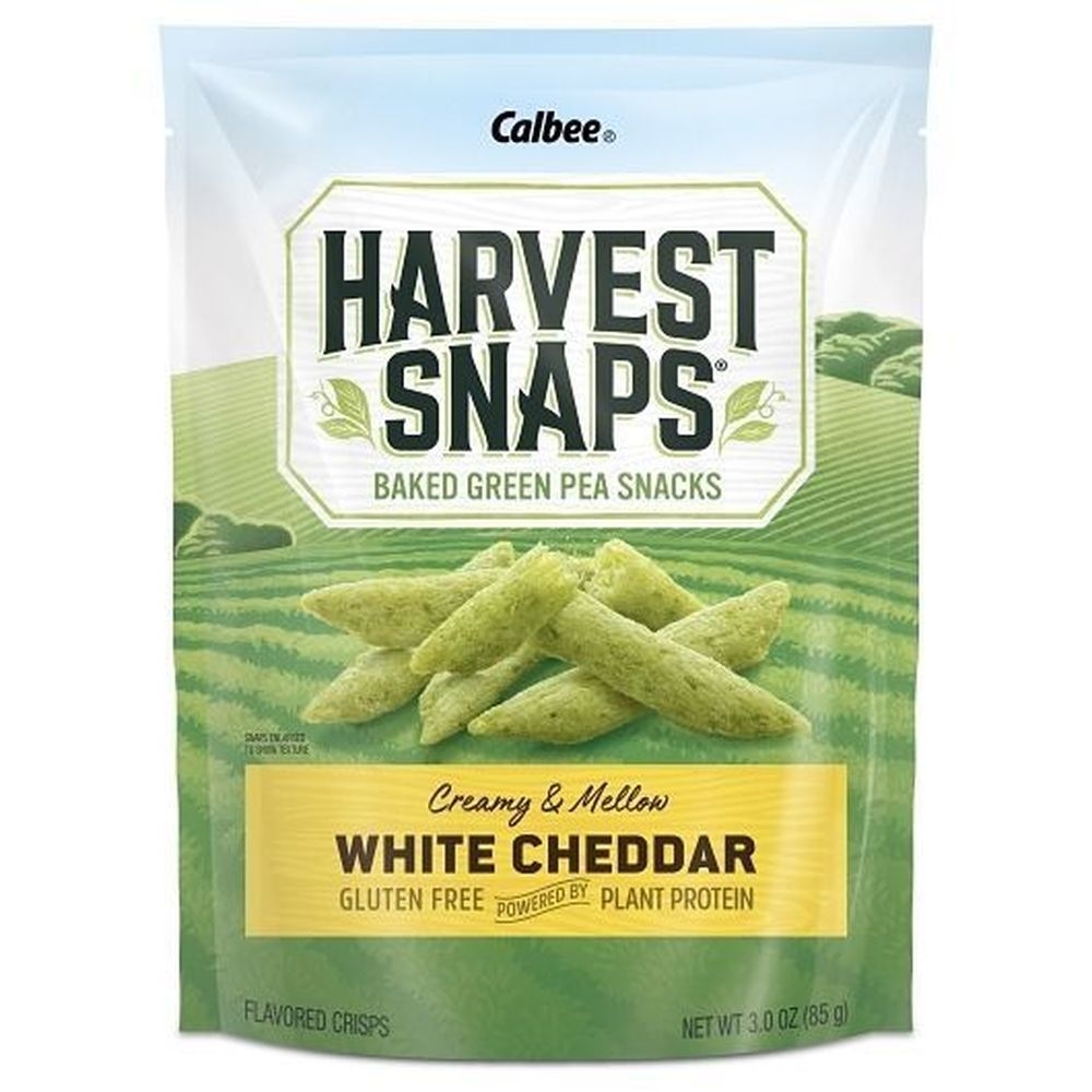 Harvest Snaps White Cheddar Green Pea Snack Crisps, 3 Ounce -- 12 per case
