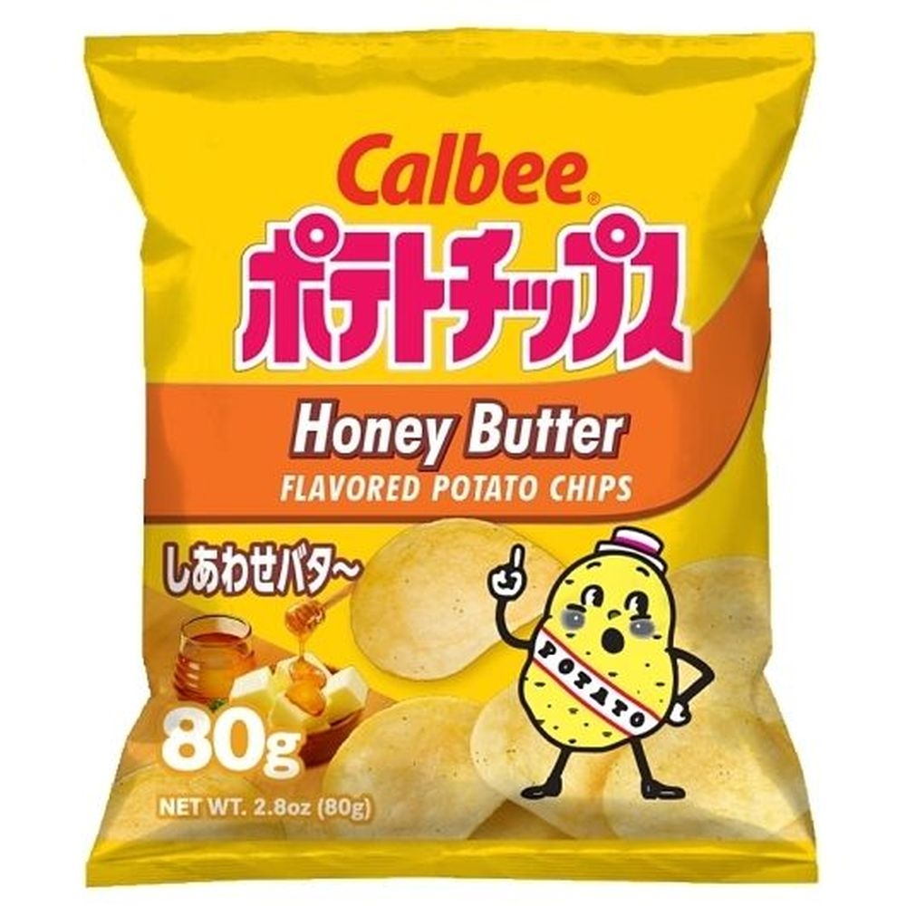 Calbee Honey Butter Potato Chips, 2.8 Ounce - 6 per case