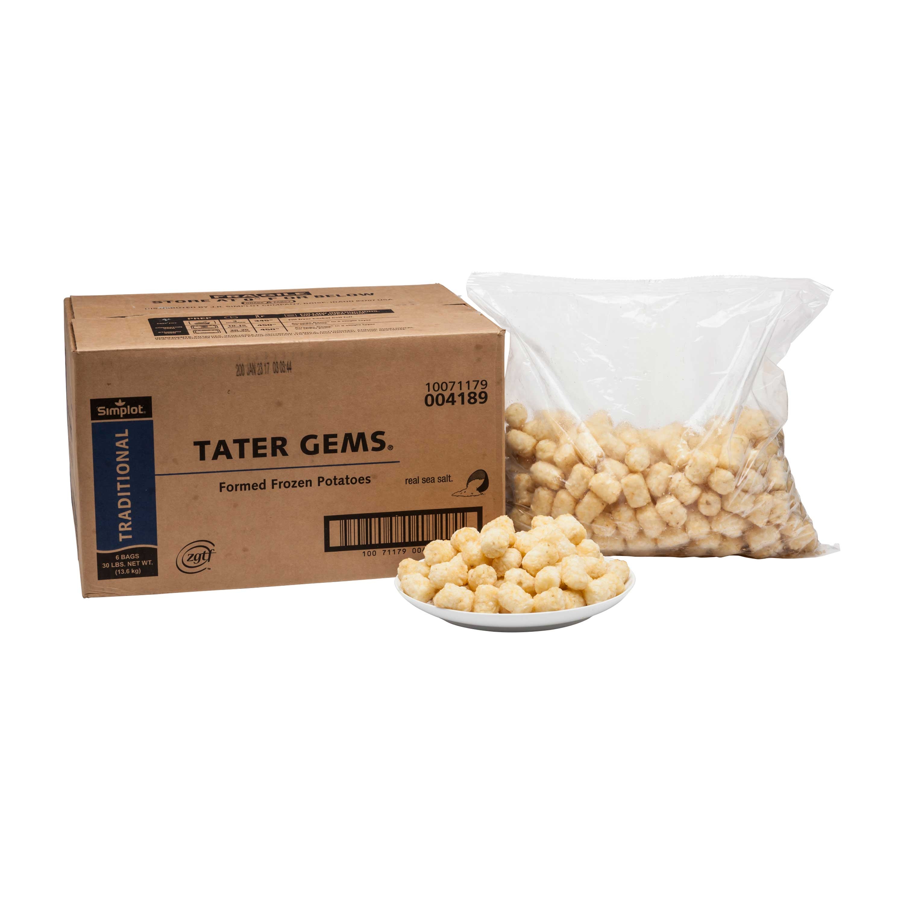 Simplot Fried Tater Gems, 5 Pound -- 6 per case.