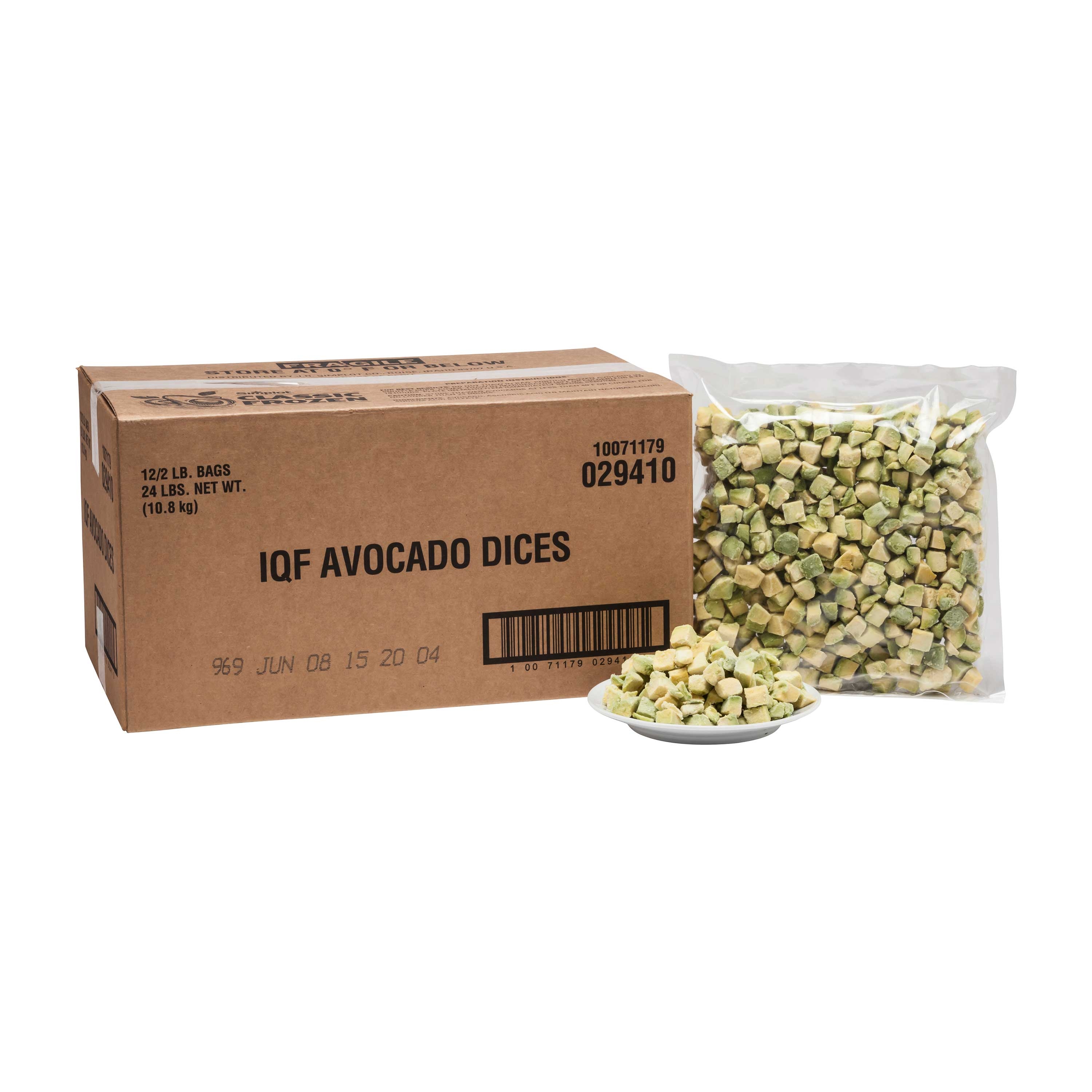 Simplot Harvest Fresh Avocados - Avocado Dices, 2 Pound -- 12 per case.