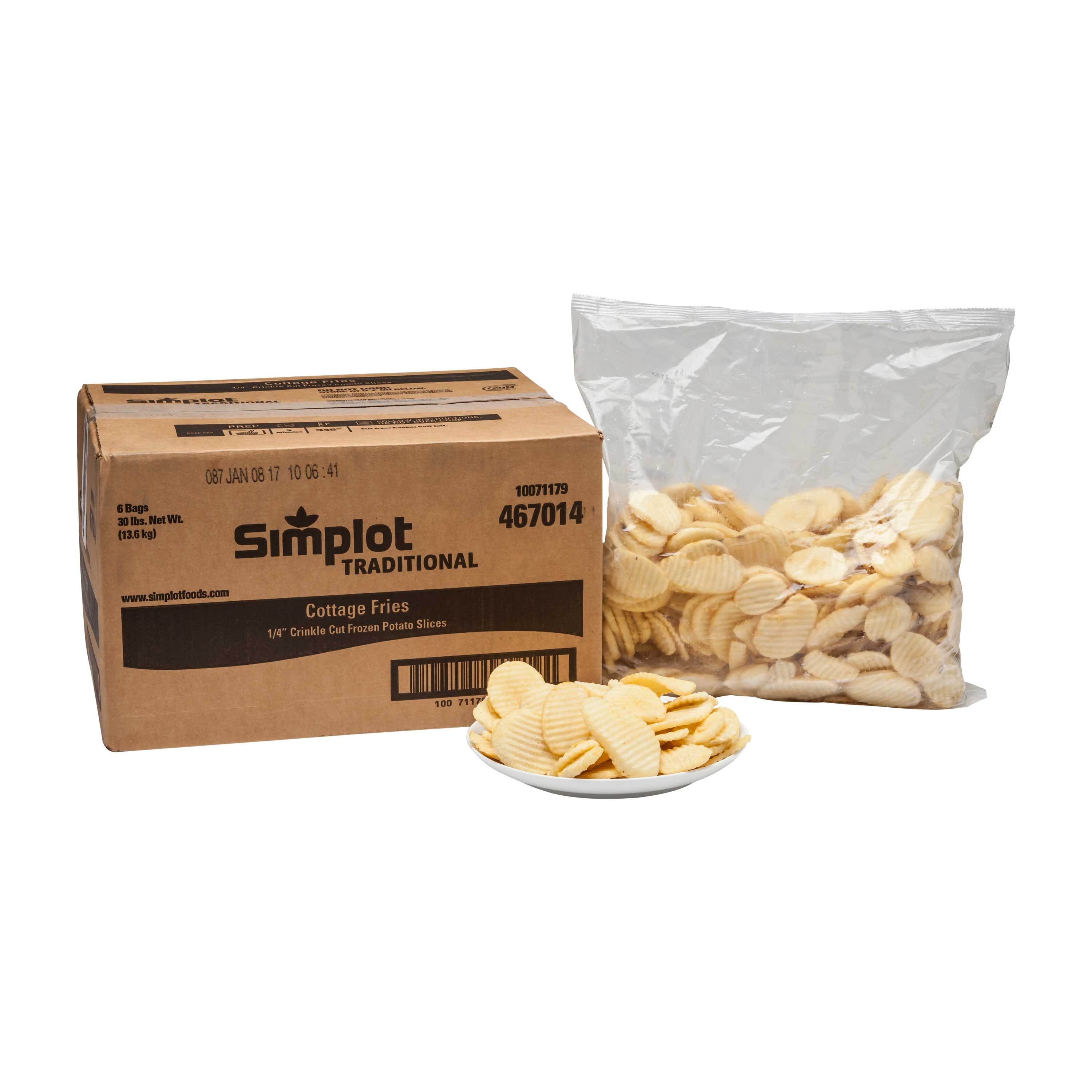 Simplot Traditional Cottage Fries, 5 pound -- 6 per case