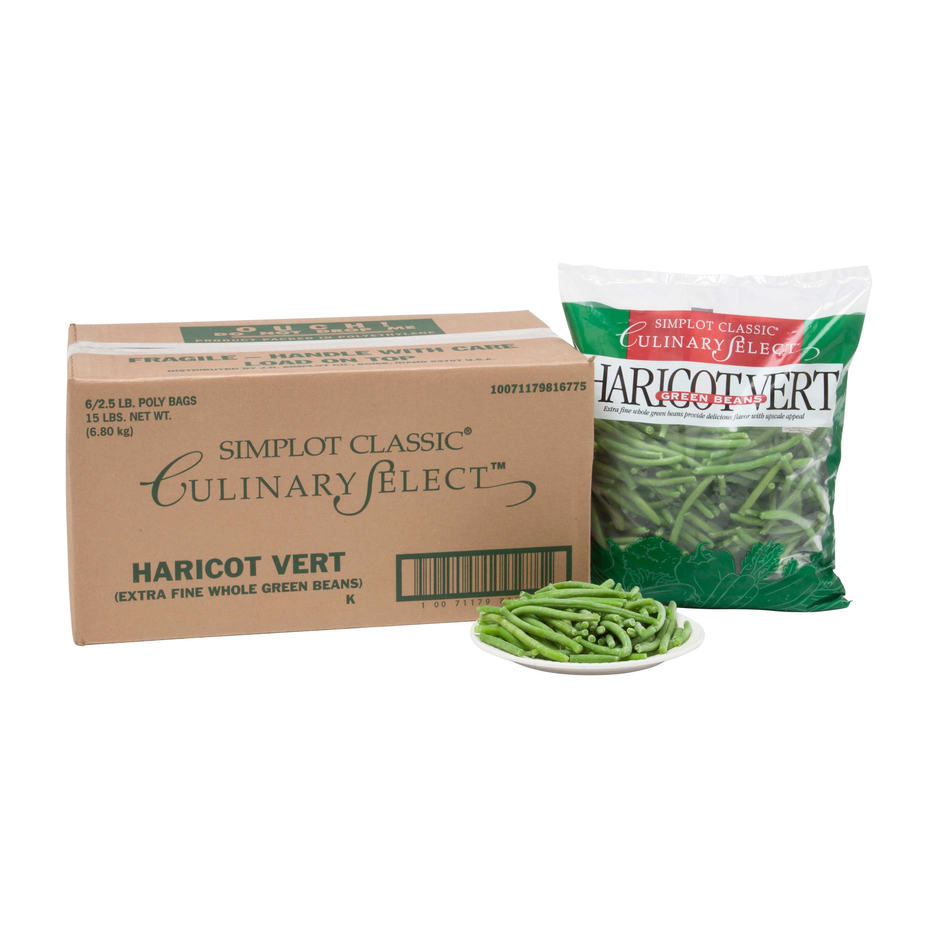 Simplot Simple Goodness Haricot Vert Green Beans, 2.5 Pound -- 6 per case