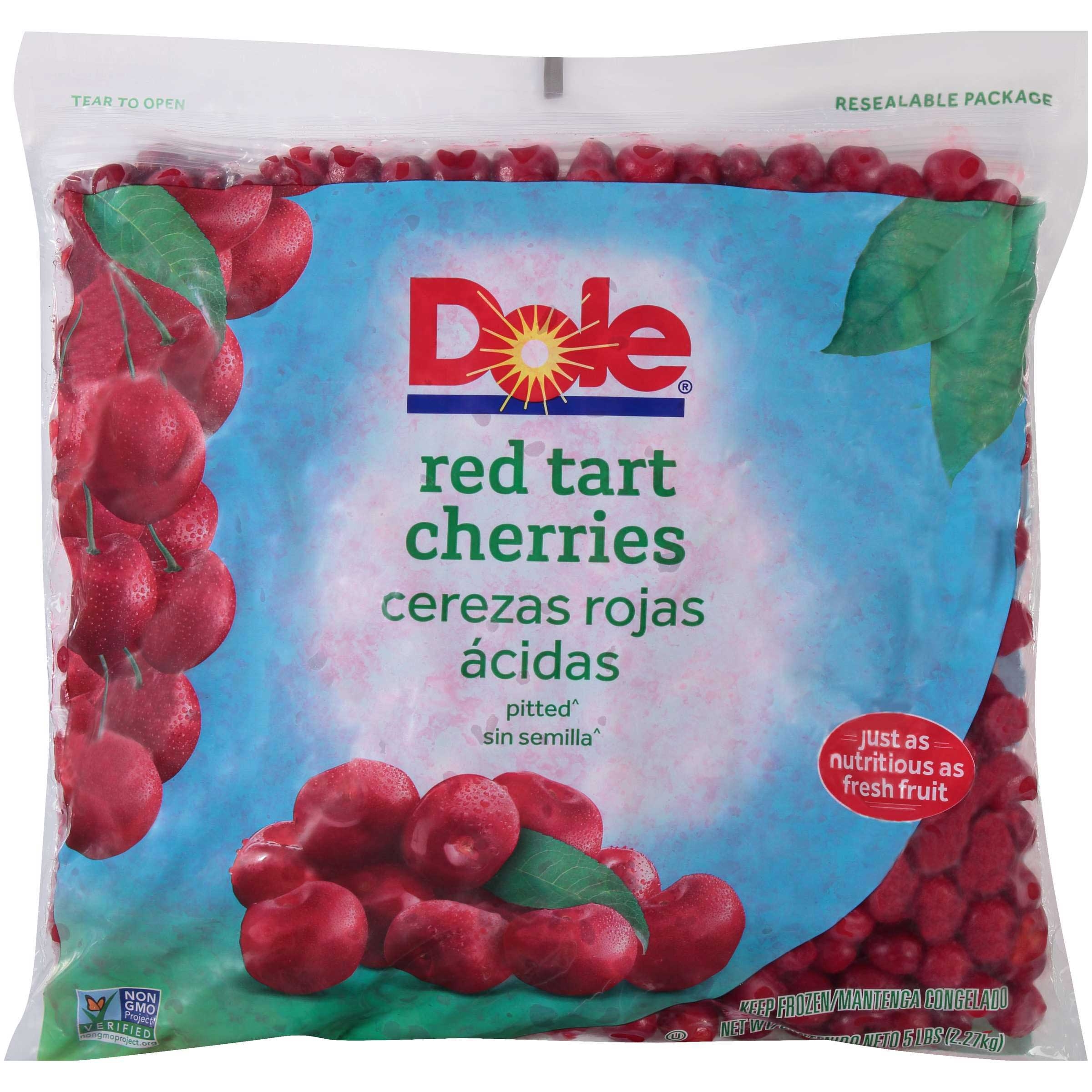 Dole Individual Quick Frozen Red Tart Cherry, 5 Pound -- 2 per case.