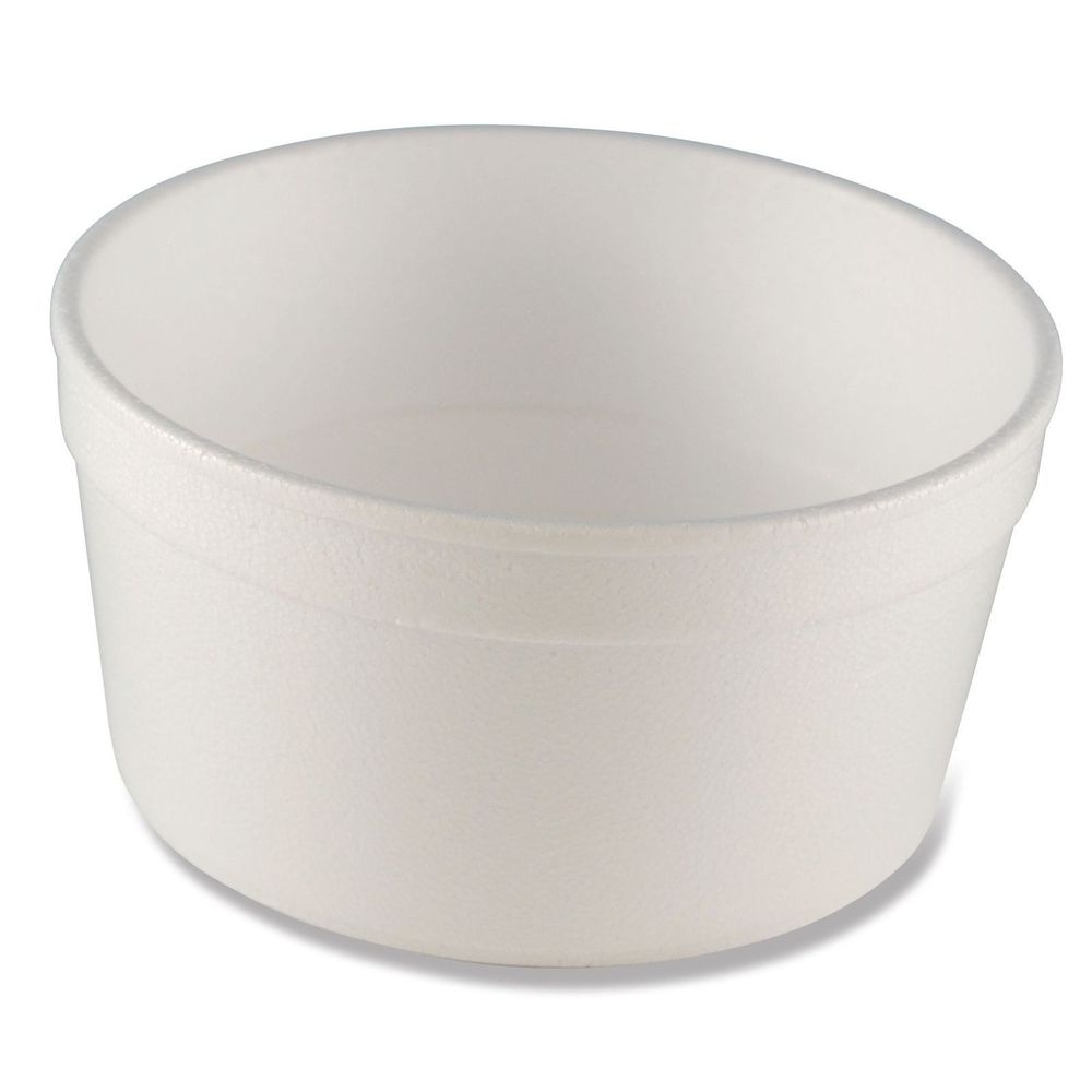 Wincup Vio F8 Hot or Cold White Food Container, 8 Ounce Capacity -- 500 per case.