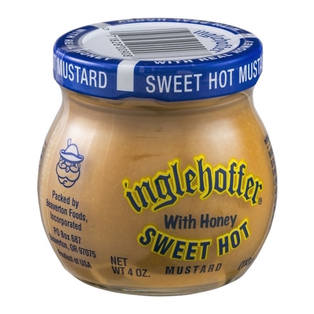 Inglehoffer Sweet Hot Mustard, 4 Ounce Jar -- 12 per case