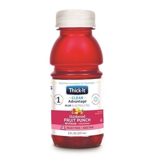 Thick It Clear Advantage Mildly Thick Fruit Punch Flavored Beverage, 8 Fluid Ounce -- 24 per case