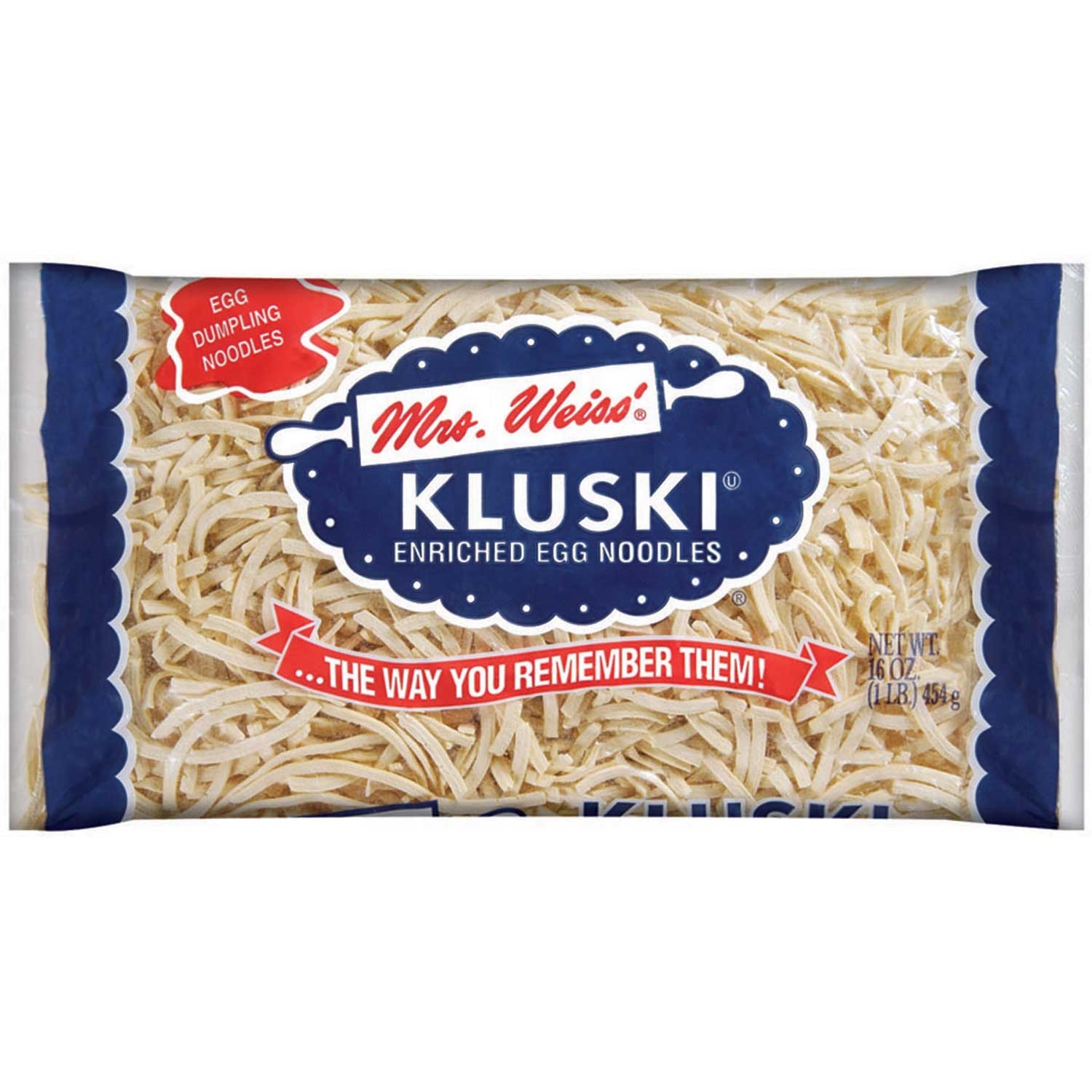 Mrs Weiss Kluski Pasta, 16 Ounce -- 12 Case