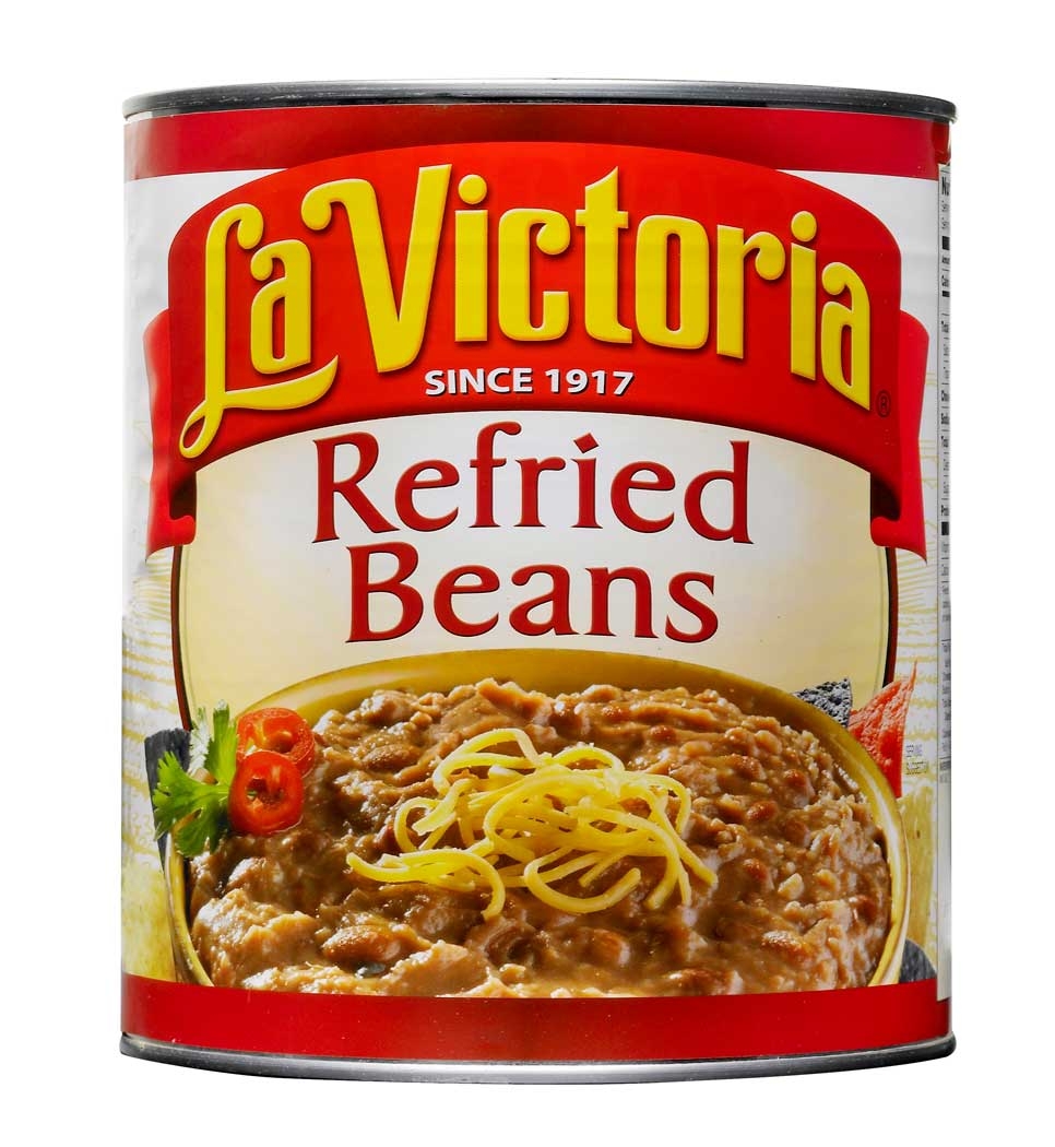 La Victoria Refried Bean - no. 10 can,  6 cans per case