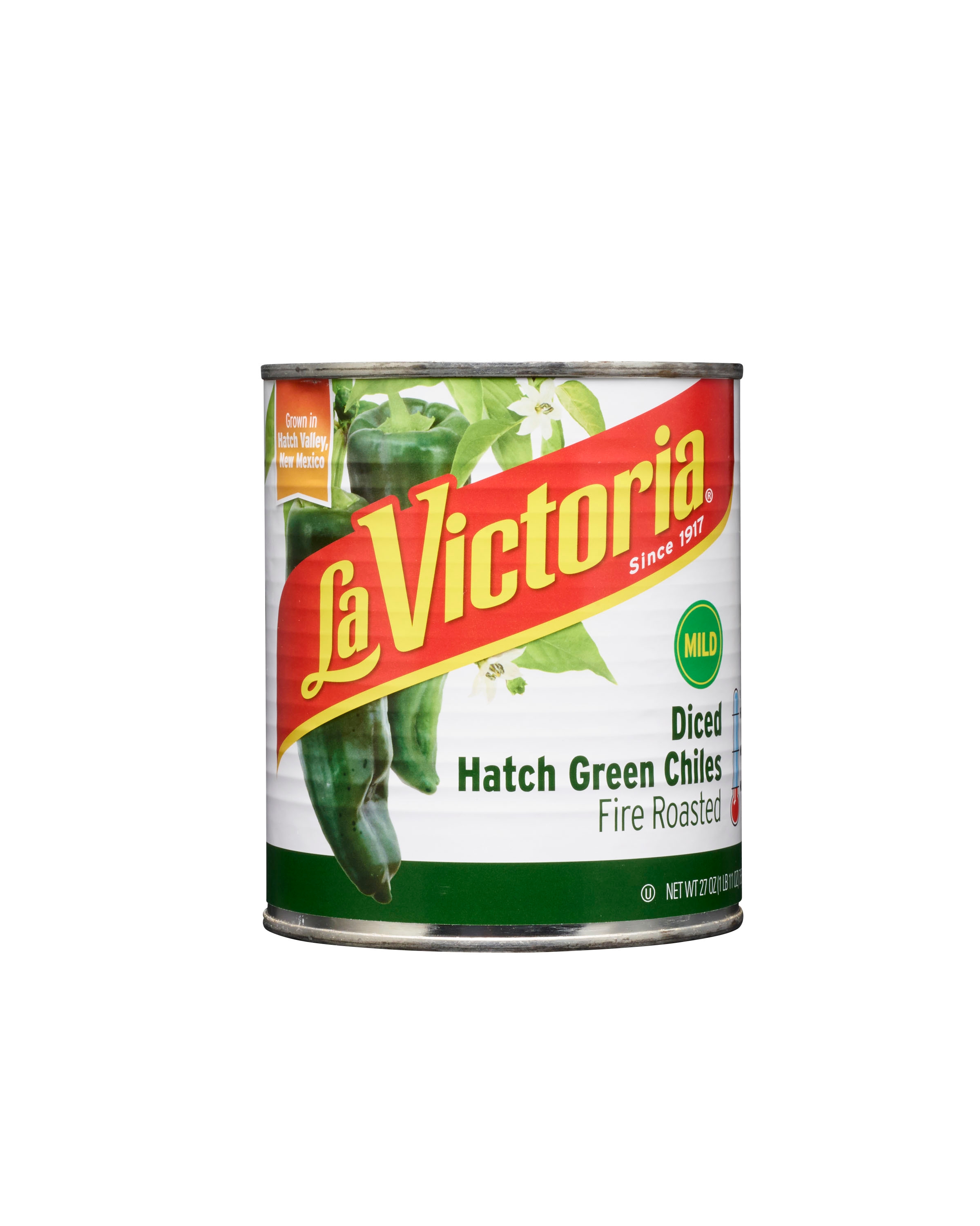 La Victoria Diced Fire Roasted Green Chile, 27 Ounce -- 12 per case.