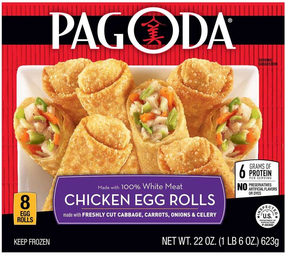 Pagoda Chicken Egg Roll, 22 Ounce -- 8 per case