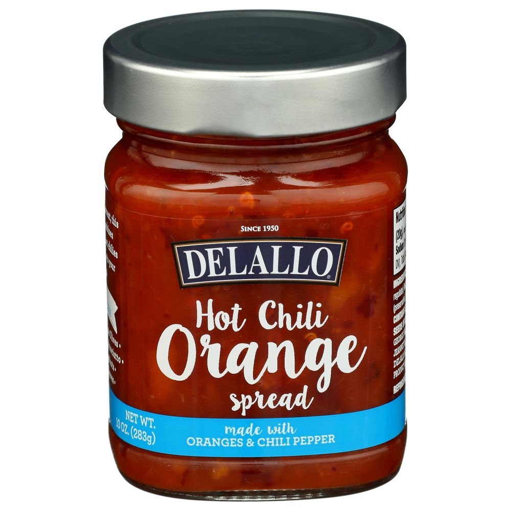 Delallo Hot Chili Orange Spread, 10 Ounce -- 6 per case