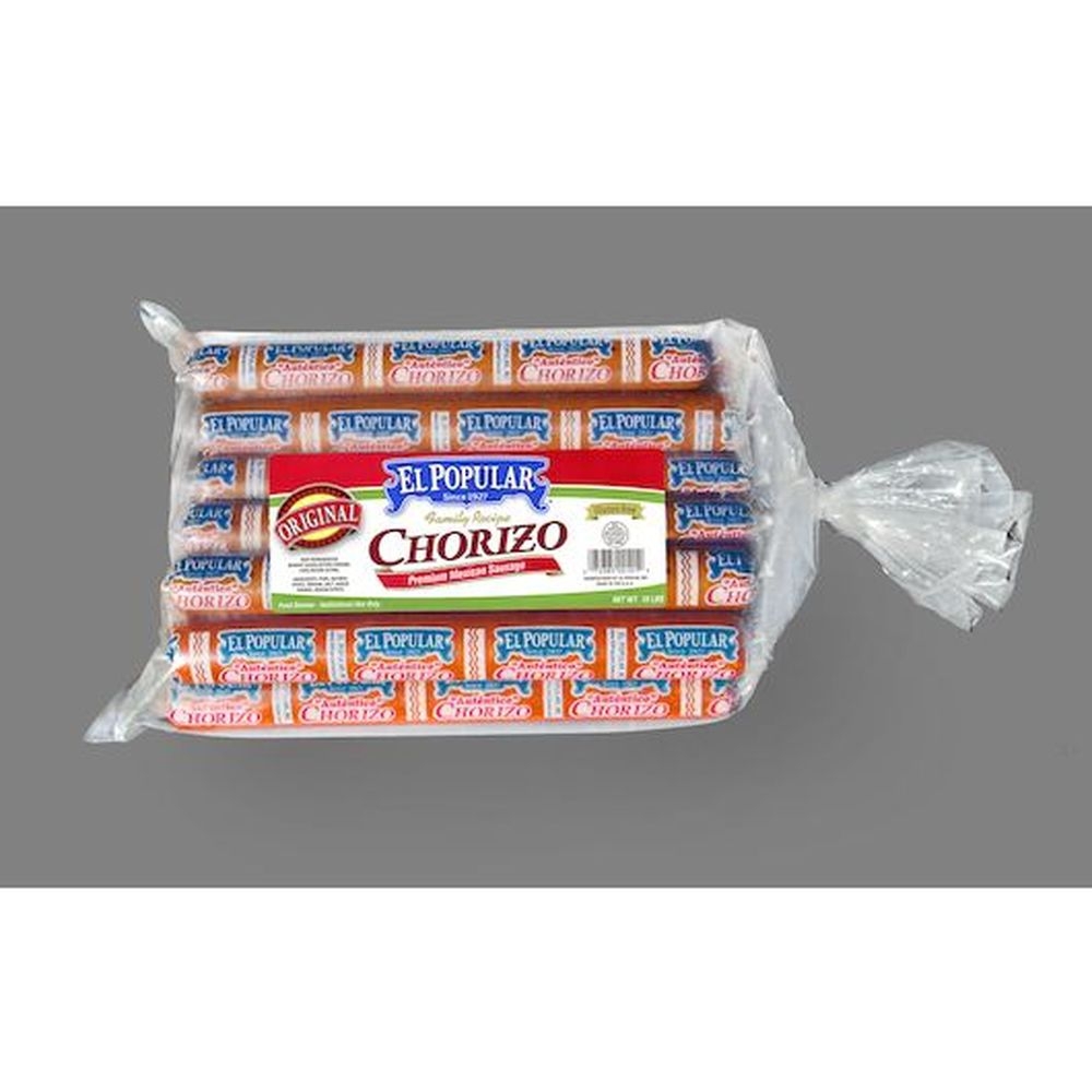 El Popular Mexican Original Pork Chorizo, 20 count