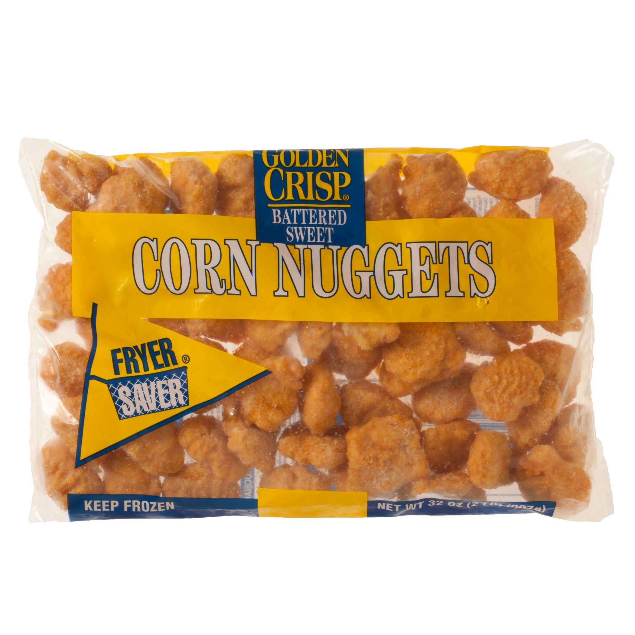 McCain Golden Crisp Fryersaver Battered Sweet Corn Nugget - Appetizer, 2 Pound -- 6 per case.