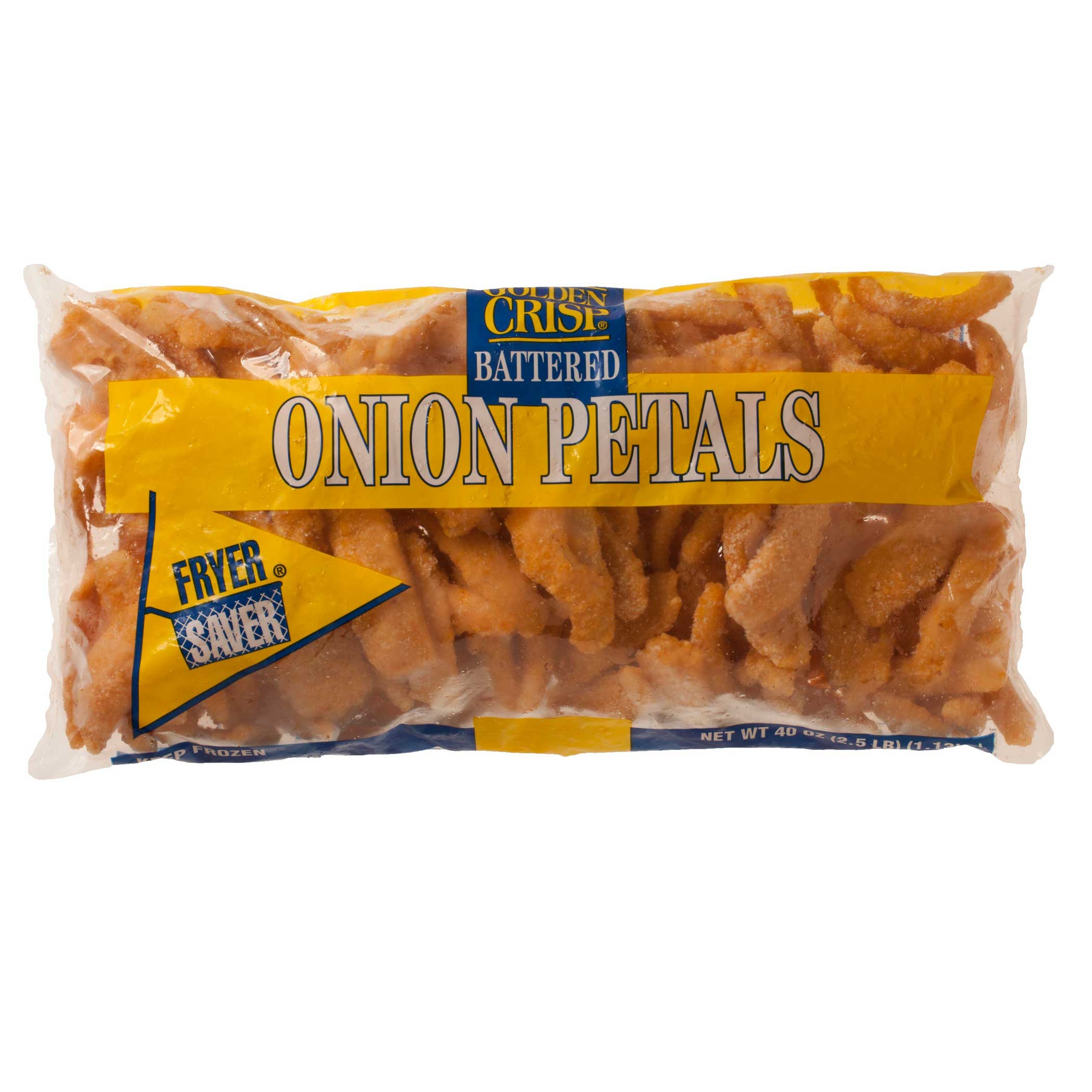 McCain Golden Crisp Fryersaver Battered Onion Petal, 2.5 Pound -- 9 per case.