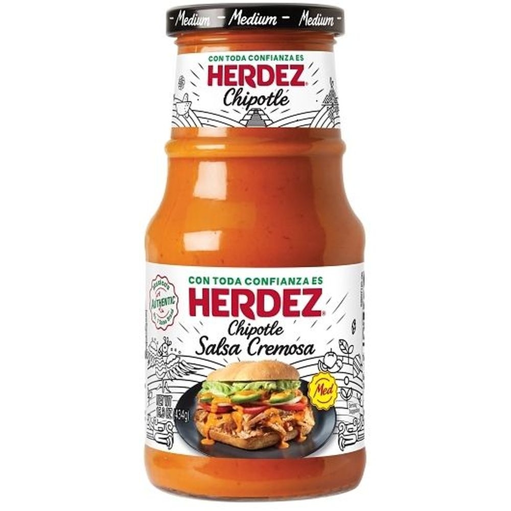 Herdez Chipotle Salsa Cremosa, 15.3 Ounce -- 6 per case