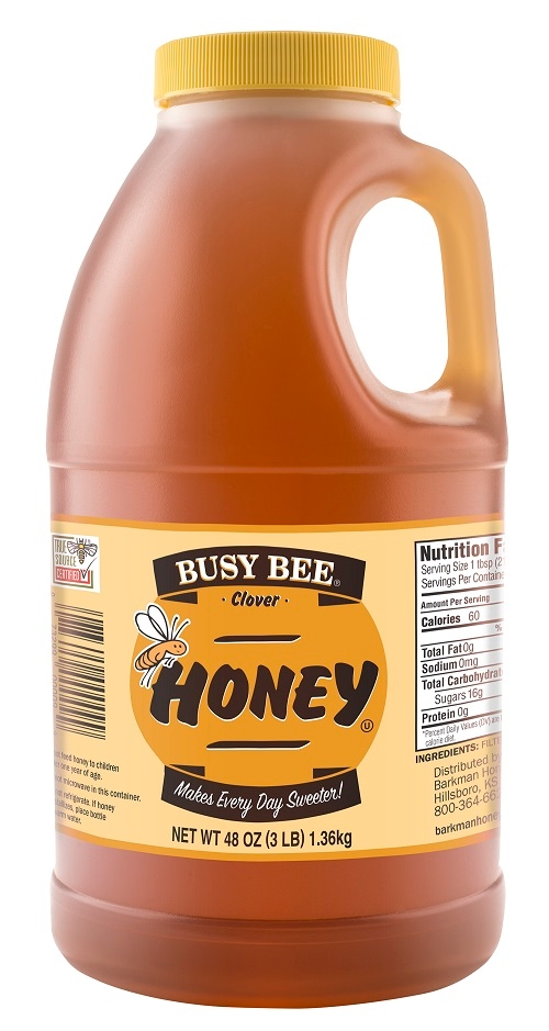 Honey Busy Bee Clover Plastic Jug 6 Case 3 Pound