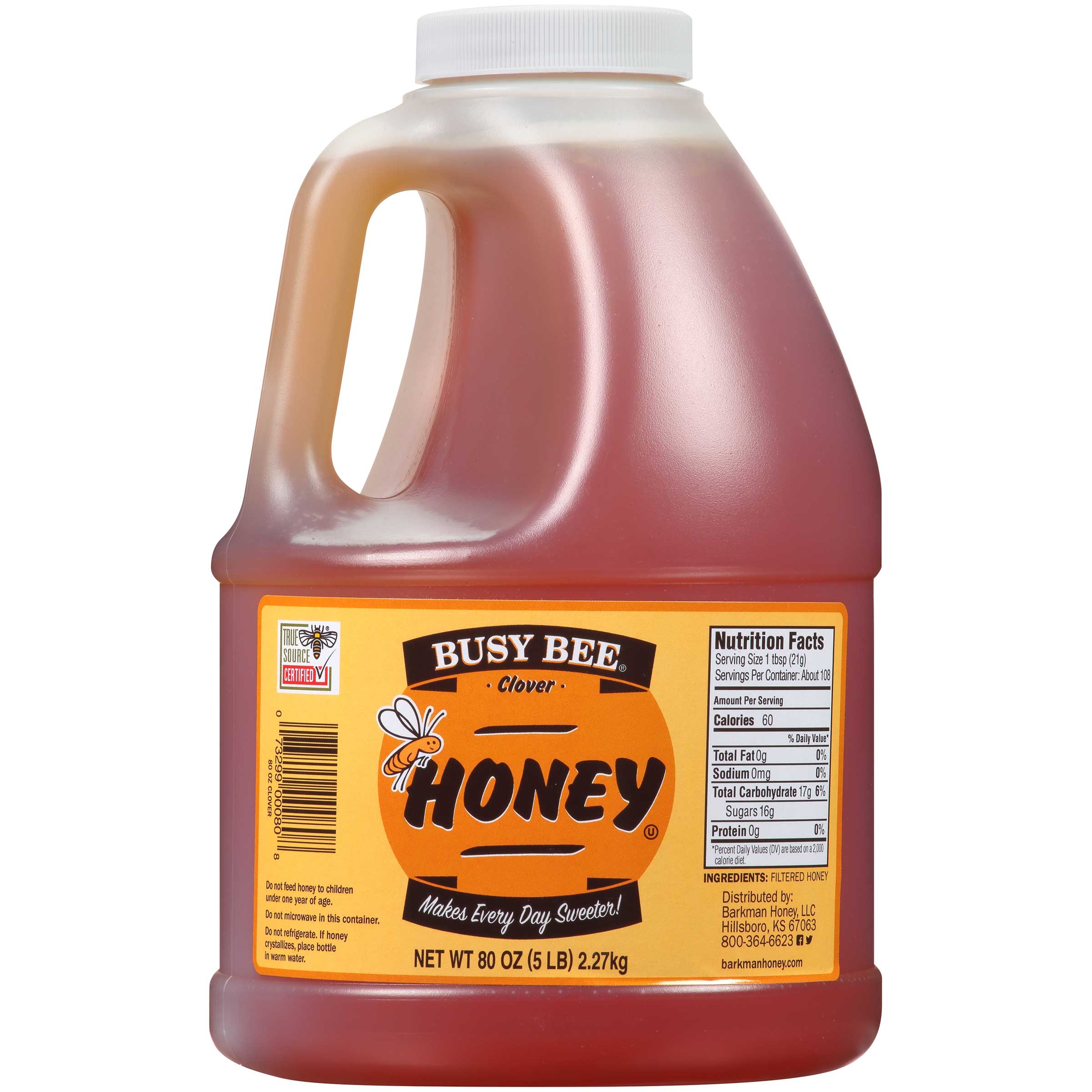 Busy Bee Clover Honey, 80 Ounce -- 6 per case