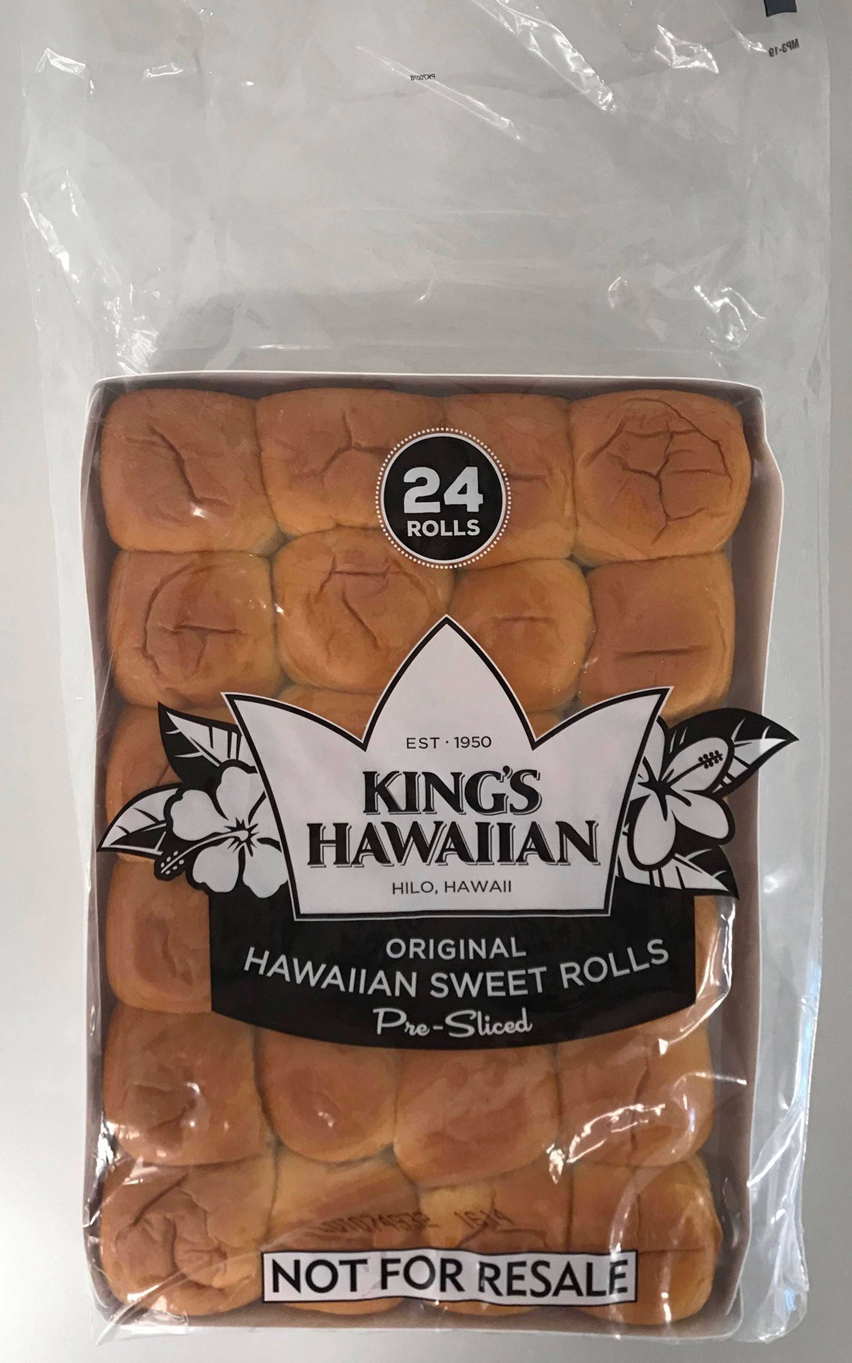 Kings Hawaiian Original Sliced Sweet Roll, 24 Ounce -- 10 per case