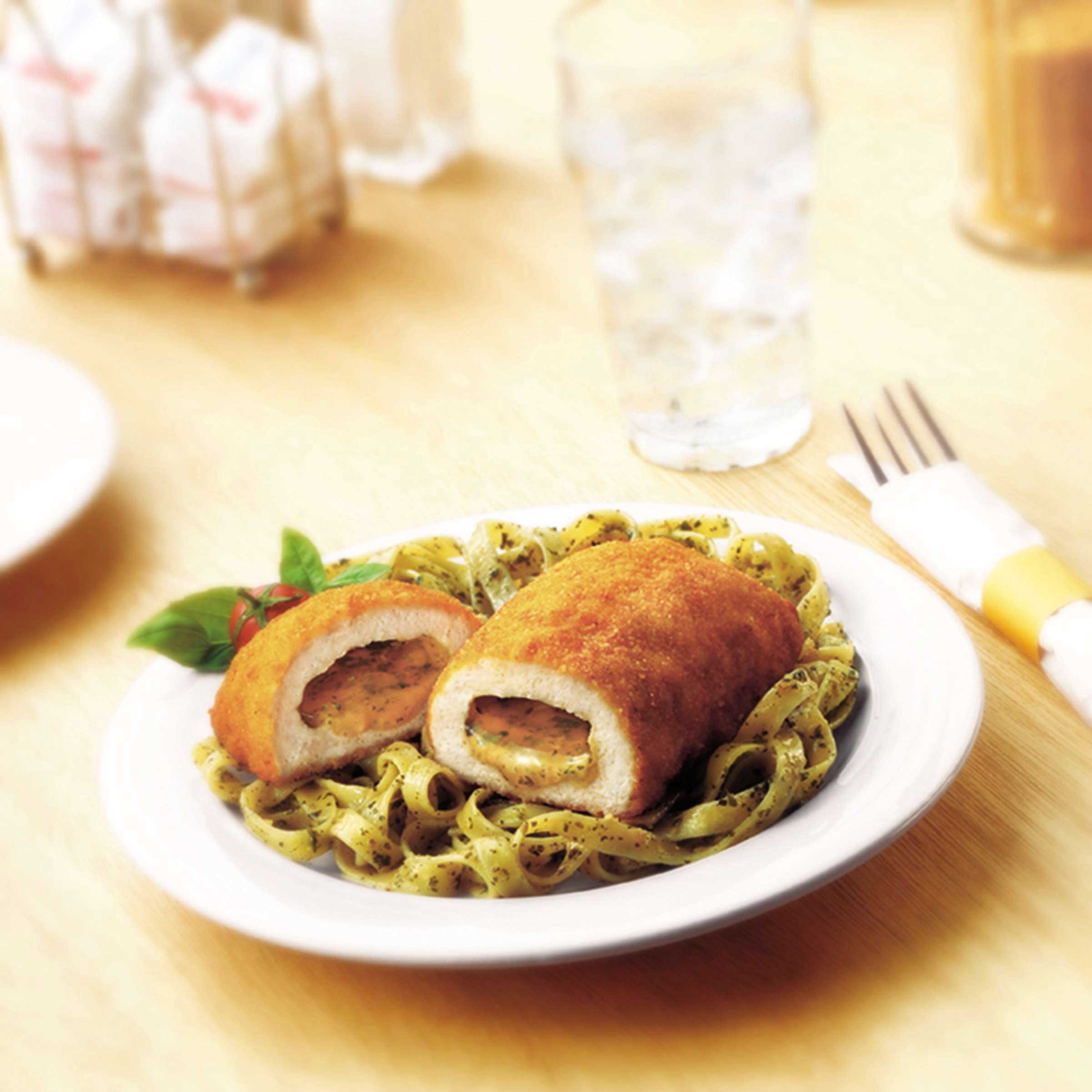 Barber Foods Frozen Stuffed Chicken Kiev Breast Meat, 7 Ounce -- 24 per case.