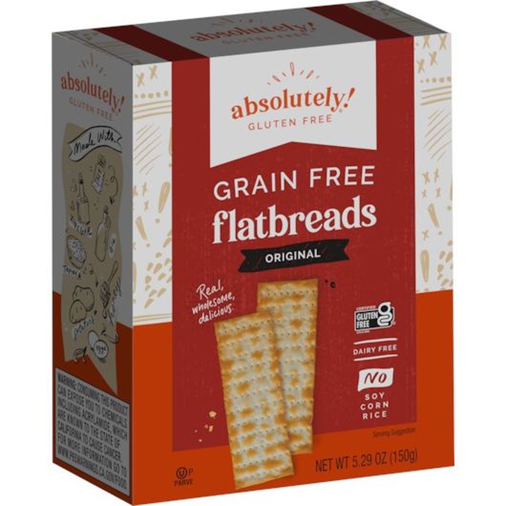 Absolutely Gluten Free Original Flatbreads, 5.29 Ounce -- 12 per case