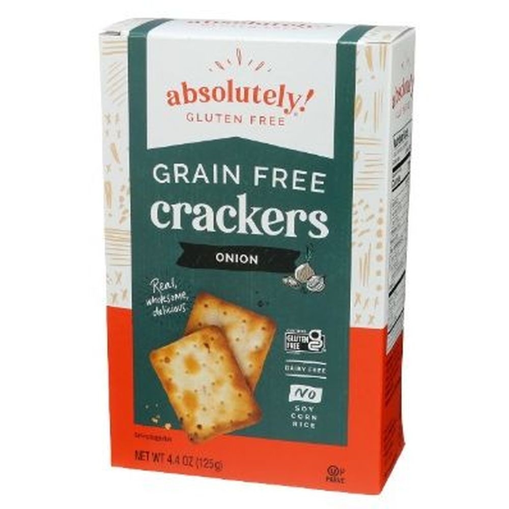 Absolutely Gluten Free Onion Crackers, 4.4 Ounce -- 12 per case