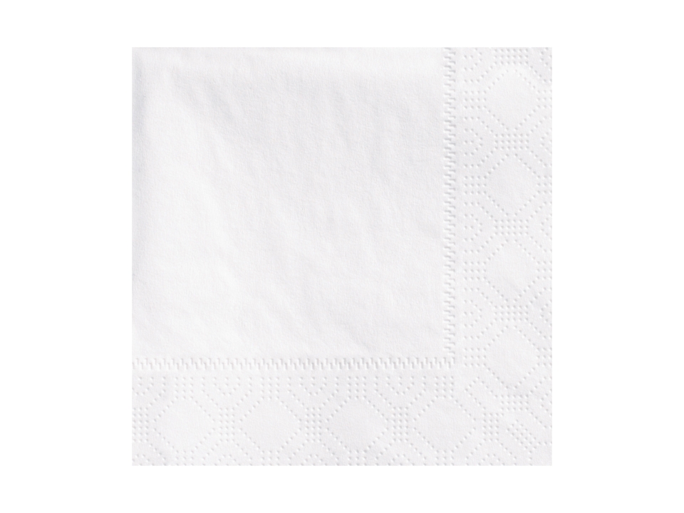 Hoffmaster White Beverage Napkin, 9.5 x 9.5 inch -- 1000 per case.