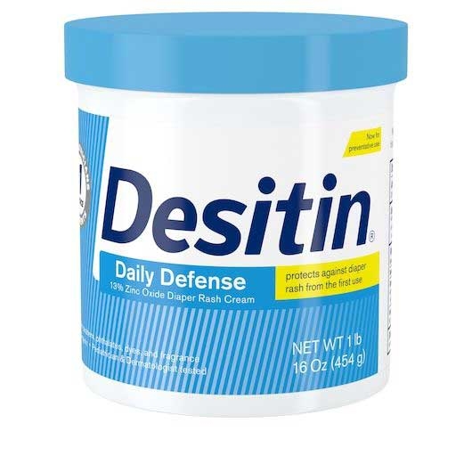 Desitin Zinc Oxide Diaper Rash Rapid Relief Cream, 16 Ounce -- 12 per case