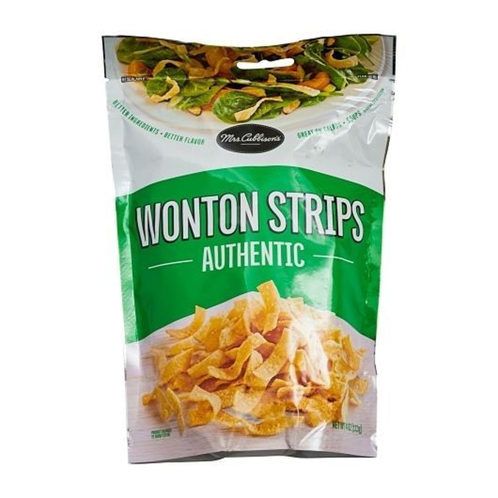 Mrs. Cubbisons Authentic Wonton Strips, 4 Ounce Bag -- 9 per case