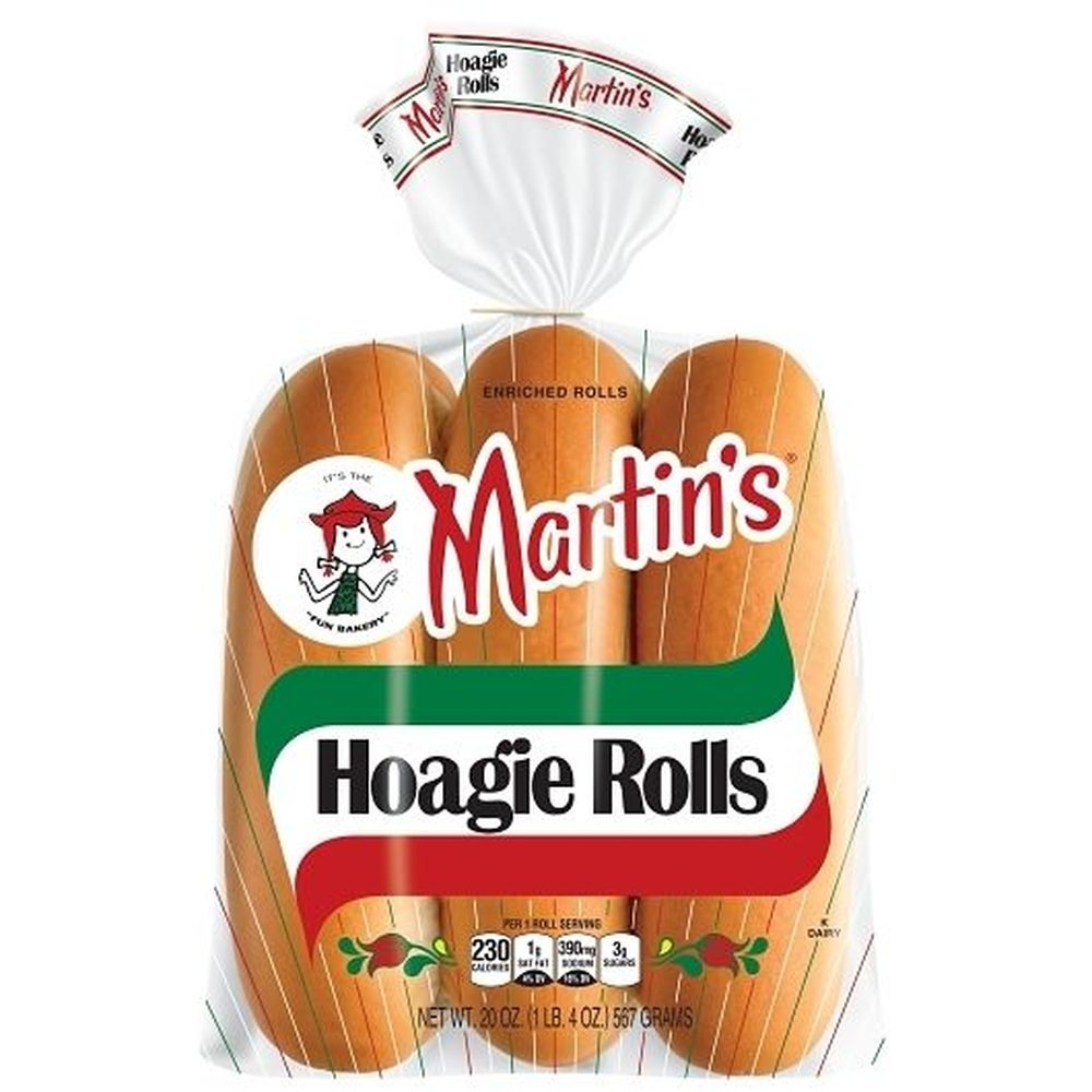 Martins Hoagie Rolls, 6 count - 6 per case
