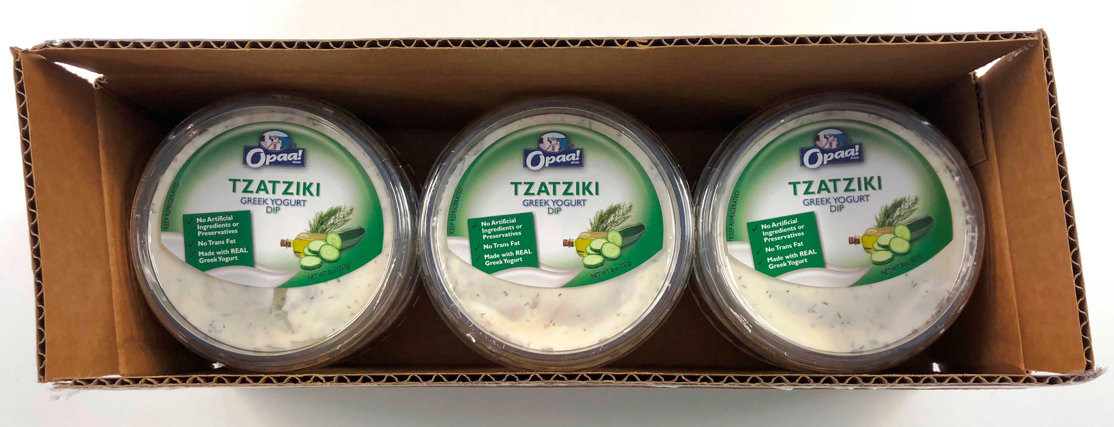 Opaa Greek Yogurt Tzatziki Dip, 8 Ounce -- 6 per case.