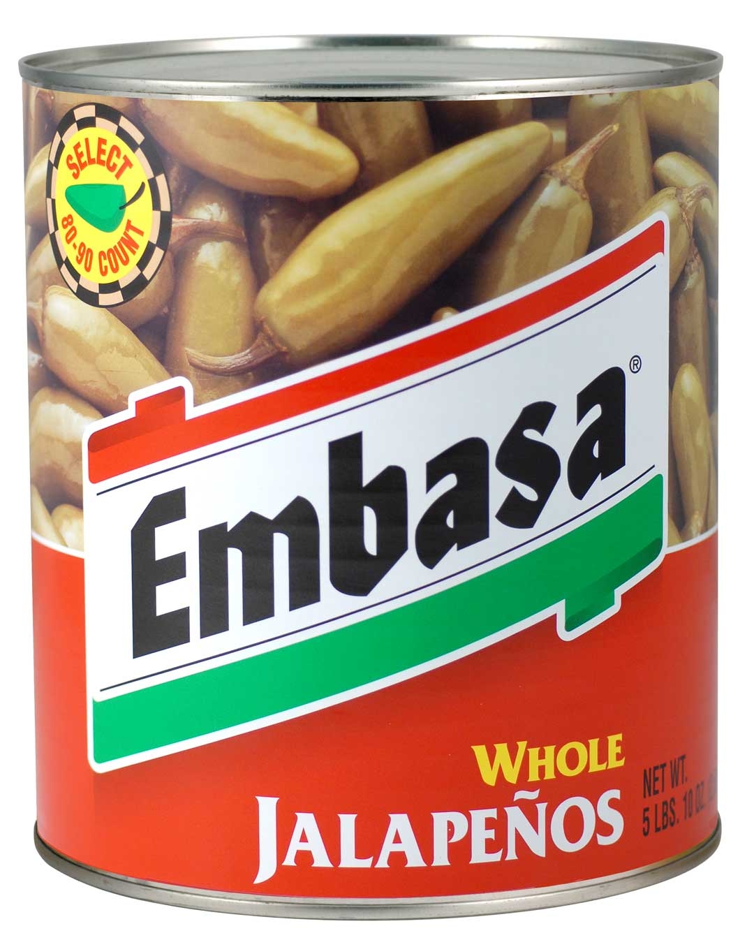 Embasa Whole Jalapeno  Pepper  With Escabeche, 10 Can -- 6 Case